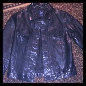 Vintage Gap 100% Genuine Leather Jacket